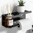 Toilet Paper Holder with Diffuser Slot & Shelf - 2
