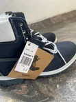 Original Timberland Waterproof Leather Boots - Navy Blue - Size 12 - 5