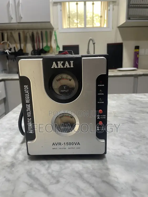 Used Akai AVR-1500VA Automatic Voltage Regulator (Faulty) - 1