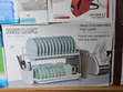2-Tier Stainless Steel Dish Rack with Drain Board - 1