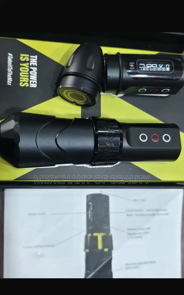 Max Wireless Tattoo Pen Machine - 2 Batteries - Original - 1
