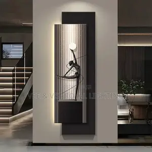Aesthetic LED Wall Decor Frame Art - Gold Leaf