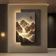 Aesthetic LED Wall Decor Frame Art - Gold Leaf - 3