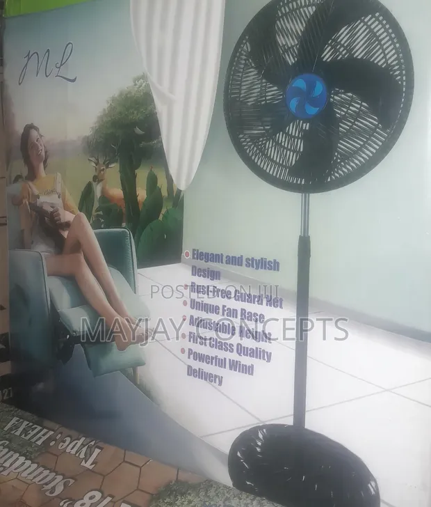 ML 18" Electric Standing Fan - Pure Copper Coil - 1