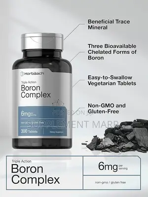 Horbaach Triple Action Boron Complex 6mg (300 Tablets)