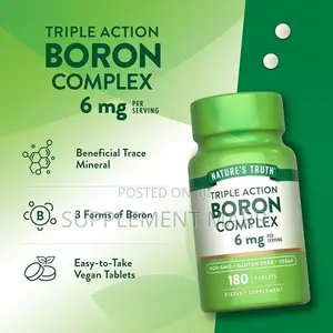Nature's Truth Triple Action Boron Complex 6mg (180 Tablets)