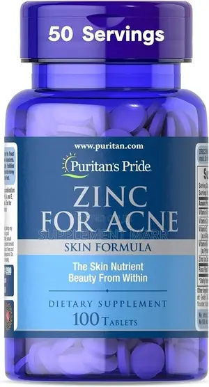 Puritan's Pride Zinc for Acne Tablets X100