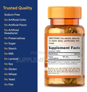 Puritan's Pride Vitamin K 100mcg (100 Tablets)