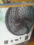 Duravolt 18" AC/DC Solar Wall Fan - Auto Swing - 1