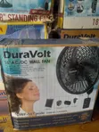 Duravolt 18" AC/DC Solar Wall Fan - Auto Swing - 2