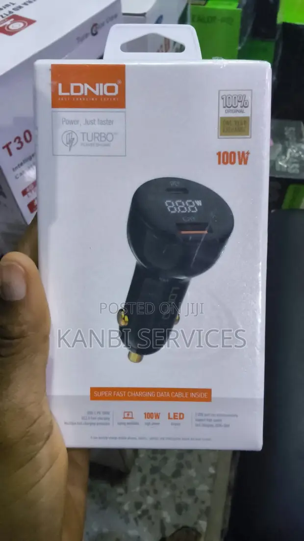 LDNIO Superfast Car Charger Mai Type-C & USB - 1