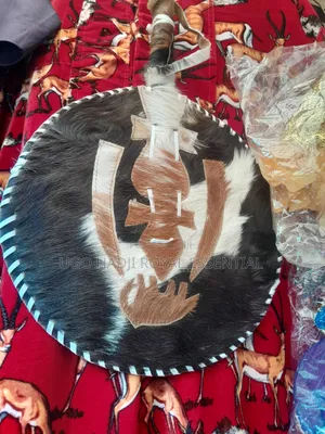 Premium Animal Skin Igbo Traditional Hand Fan (Akụpe)
