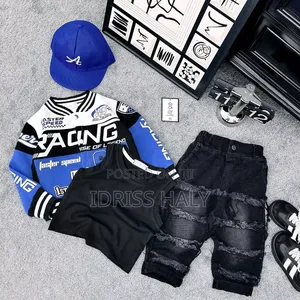 Adidas Boys' Cotton Clothing Set - Multicolor