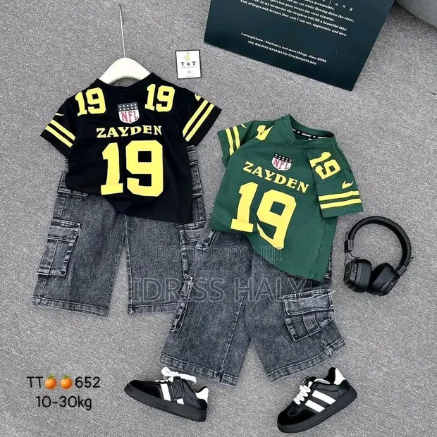 Adidas Boys' Multicolor Cotton Clothing Set (3-5Y) - 1