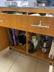 Kitchen Craft Brown Glossy Finish Cupboards - 5