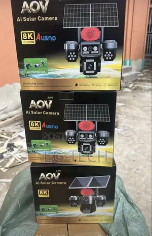 4-Lens AOV Solar CCTV Camera