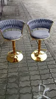 Velvet Mai Girma Mai Juyawa Bar Stool - Sabo - 2