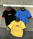 Triple Cross Graphic Ringer T-Shirt Bitcoin Box Logo - 1