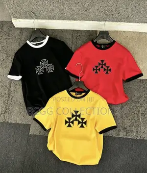 Triple Cross Graphic Ringer T-Shirt Bitcoin Box Logo
