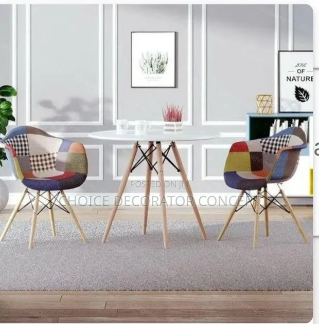Modern Patchwork Dining Chair - 1