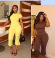 2pcs Blue Polyester Jumpsuit for Girls - 1