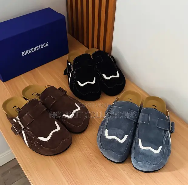Suede Birkenstock Mule Clogs - 1