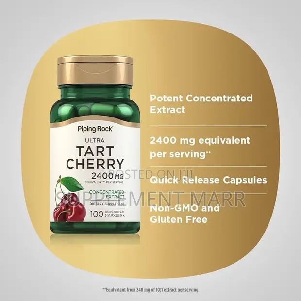 Tart Cherry 2400mg X100 - Concentrated Extract - 1