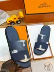 Hermes Two-Toned Leather Slides - 2