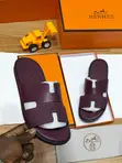 Hermes Two-Toned Leather Slides - 5