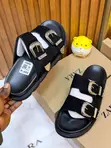 Zara Double Strap Slides - Black - 4