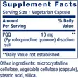 PQQ 10mg Pyrroloquinoline Quinone X60 Kapsul - 2