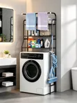 3-Tier Metal Over-Washing Machine Storage Rack Organizer - 2