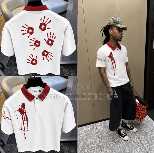 Designer Jini Da Hannun Alama Zane Polo Riga - 1