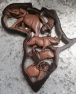 African Activities Relief Sculpture Wall Frame - 2