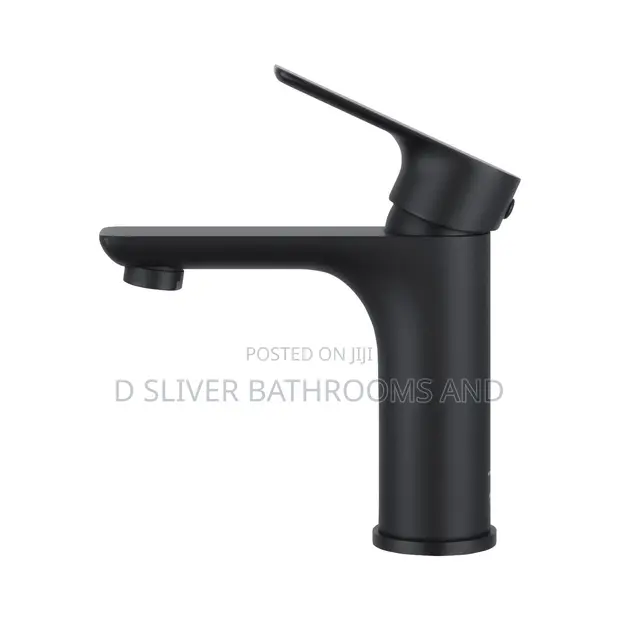 Ideal Single Handle Bathroom Basin Tap - Matte Black - 1