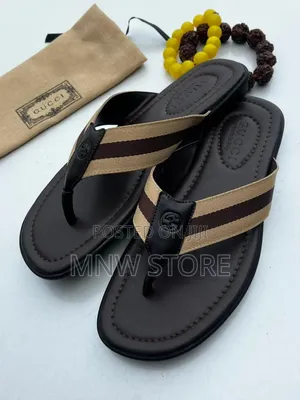 Gaskiyar Gucci Leather Slips - Girma 40-46