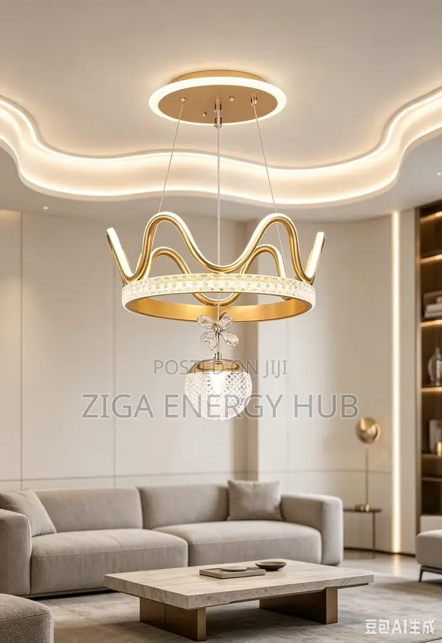 Beautiful Crown Design Chandelier - 1