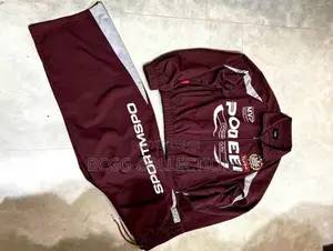 Designer Burgundy Graphic Windbreaker Tracksuit Set