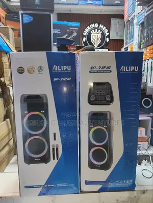 AILIPU 90000W Heavy Deep Bass Double Speaker with 2 Wireless Mics