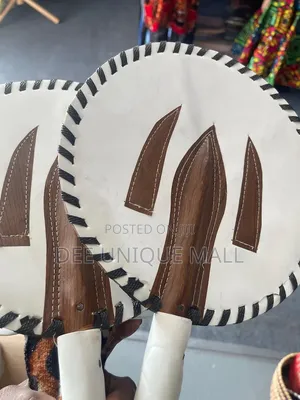 Traditional Igbo Small Size African Handfan for Kids