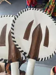 Traditional Igbo Small Size African Handfan for Kids - 2