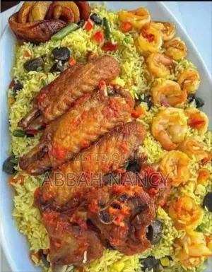 Abincin Fried Rice da Shrimp da Turkey na Chef Blessing Kitchen