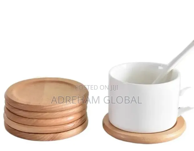 Customizable 6pcs Bamboo Coasters - 1