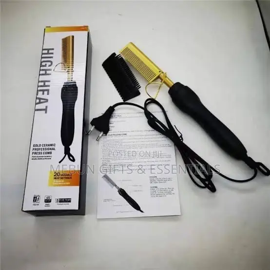 Electric Hot Comb for Hair Straightening - 1