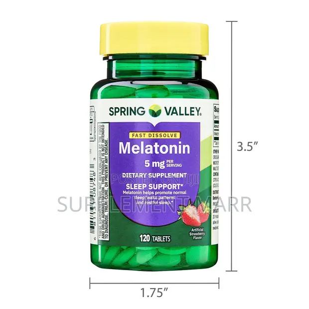 Spring Valley Melatonin 5mg Kapsul (120 Adadi) - 1