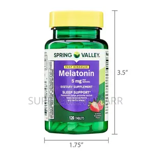 Spring Valley Melatonin 5mg Kapsul (120 Adadi)