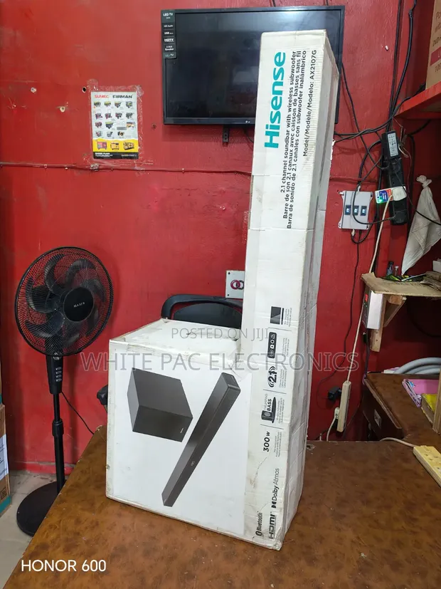 New Hisense 300W Soundbar with Wireless Subwoofer & Bluetooth - 1