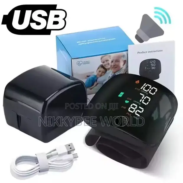 Digital Wrist Blood Pressure Monitor - Automatic BP Machine - 1
