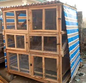 Wooden Chicken Cage Design - Brand New