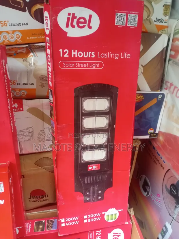 200W Itel Lithium Battery Solar Street Light - 1